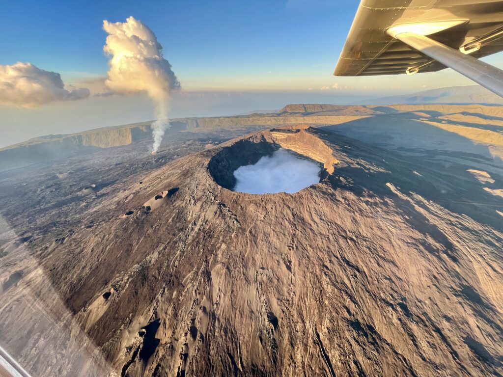 Eruption piton de la Fournaise à bord de nos ULM