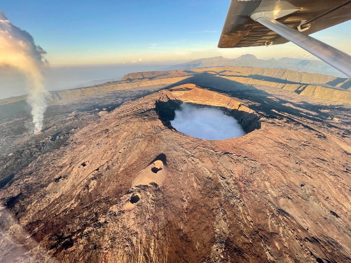 Eruption du Piton de la Fournaise en ULM